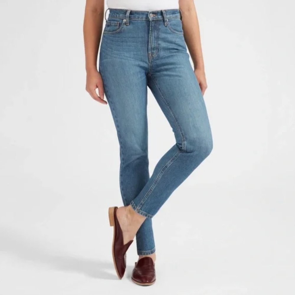 EVERLANE The High Rise Skinny Jeans Medium Blue {LL30}